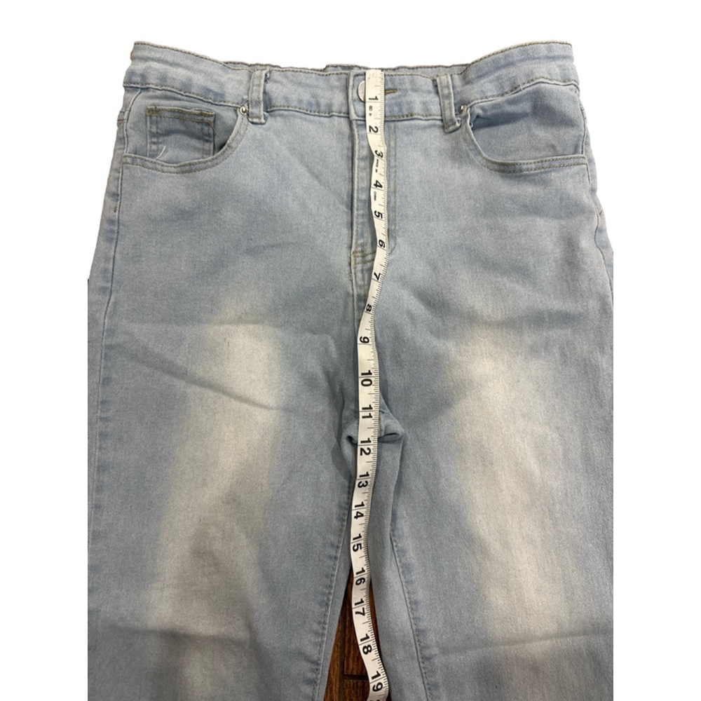 Women's Light Blue Straight Leg Jeans Size M - Picture 2 of 5